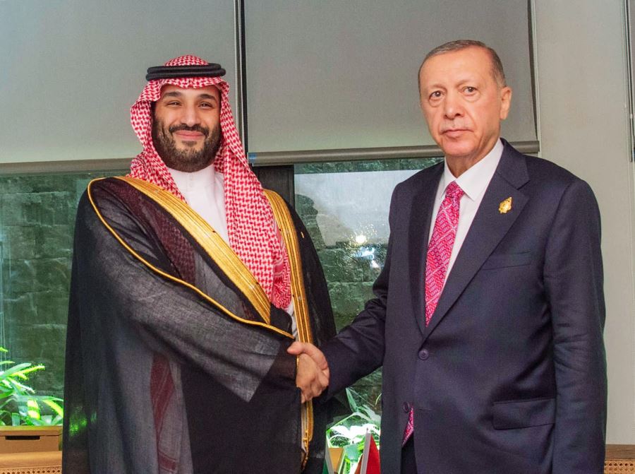 Cumhurbaşkanı Erdoğan, Suudi Arabistan Veliaht Prensi Selman ile görüştü