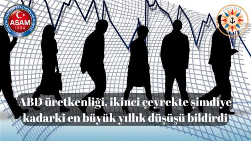 ABD üretkenliği, ikinci çeyrekte şimdiye kadarki en büyük yıllık düşüşü bildirdi