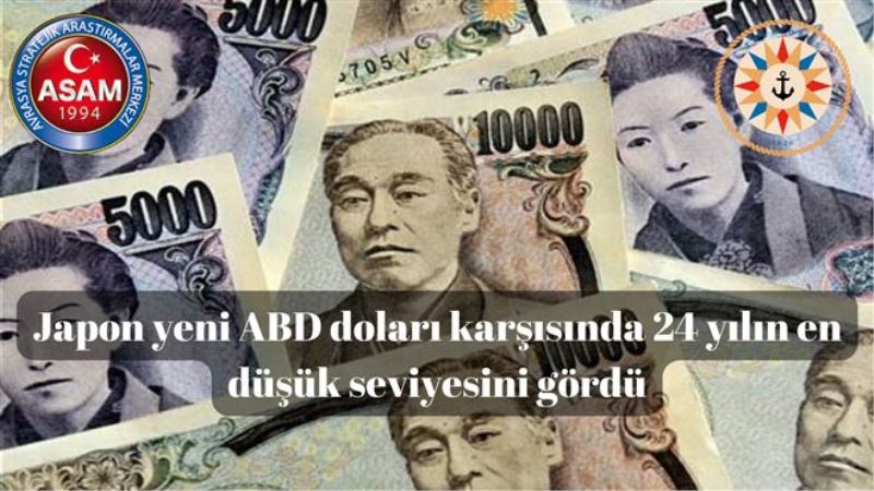 Japon yeni dolar karşısında 24 yılın en düşük seviyesini gördü